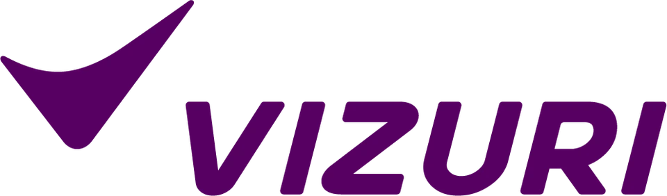Logo VIZURI em roxo da garrafa de tritan