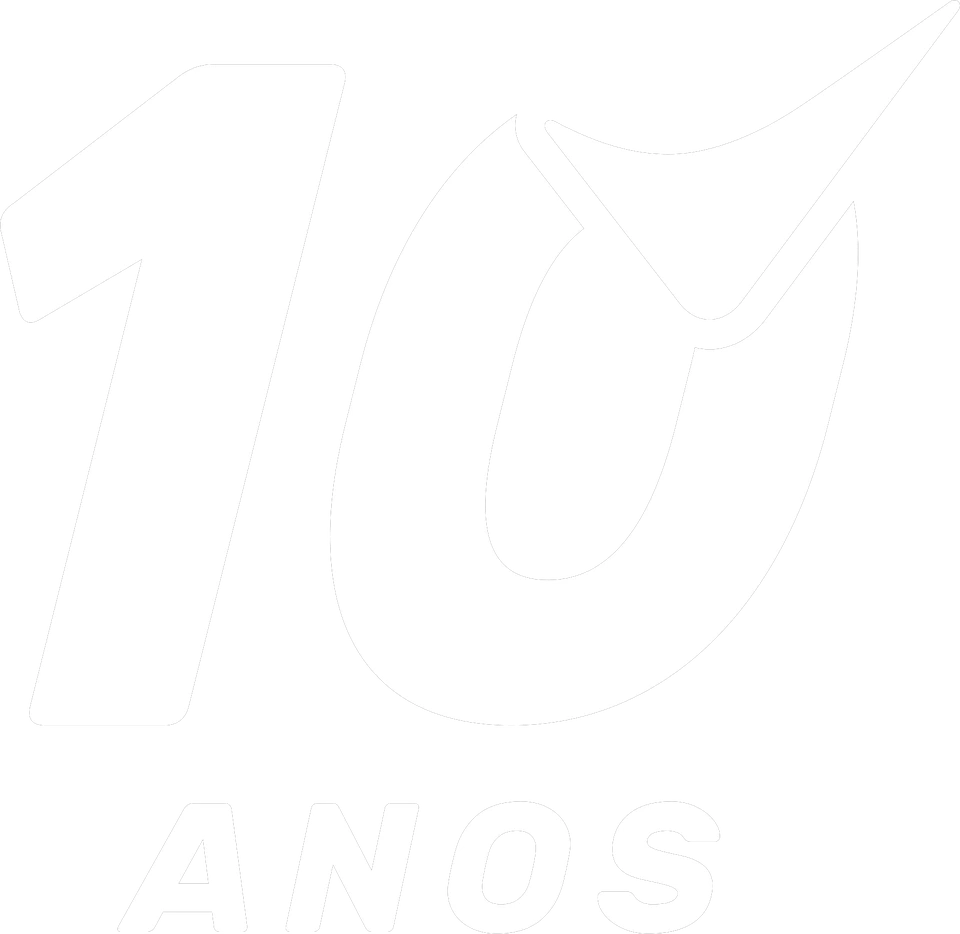 Selo 10 anos, versão selo em branco